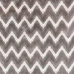 Schumacher 72841 Chevron Velvet Grey fabric swatch