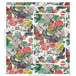 Schumacher 173273 Chiang Mai Dragon Alabaster fabric swatch