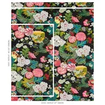 Schumacher 173275 Chiang Mai Dragon Ebony fabric swatch