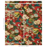 Schumacher 173271 Chiang Mai Dragon Lacquer fabric swatch