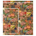 Schumacher 173274 Chiang Mai Dragon Mocha fabric swatch
