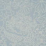 Schumacher 182782 Chiang Mai Dragon Silhouette Ciel De Provence fabric swatch