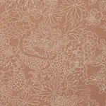 Schumacher 182781 Chiang Mai Dragon Silhouette Mediterranean Spice fabric swatch