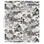 Schumacher 173276 Chiang Mai Dragon Smoke fabric swatch