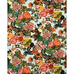 Schumacher 81170 Chiang Mai Dragon Velvet Aquamarine fabric swatch