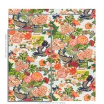 Schumacher 177310 Chiang Mai Indoor/Outdoor Aquamarine fabric swatch