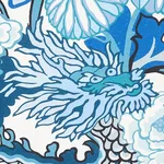 Schumacher 177311 Chiang Mai Indoor/Outdoor China Blue fabric swatch