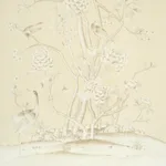 Schumacher 182561 Chinois Palais Butter fabric swatch