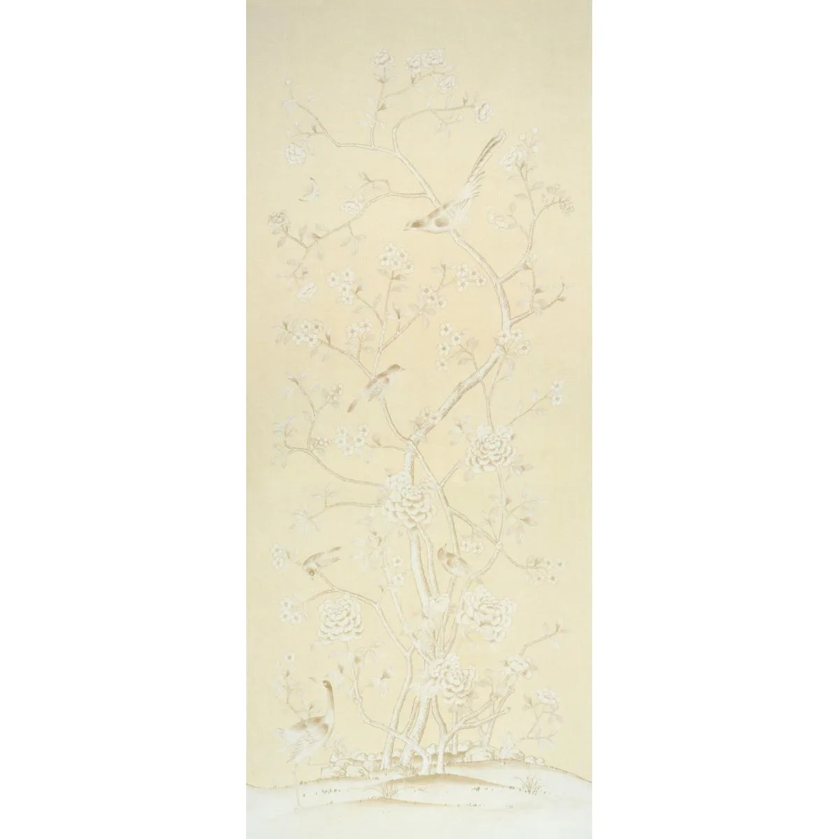 Schumacher 182561 Chinois Palais Butter fabric swatch