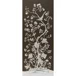 Schumacher 182560 Chinois Palais Chocolate fabric swatch