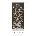 Schumacher 182560 Chinois Palais Chocolate fabric swatch