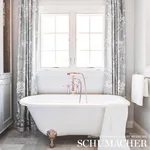 Schumacher 175045 Chinois Palais Grisaille fabric swatch
