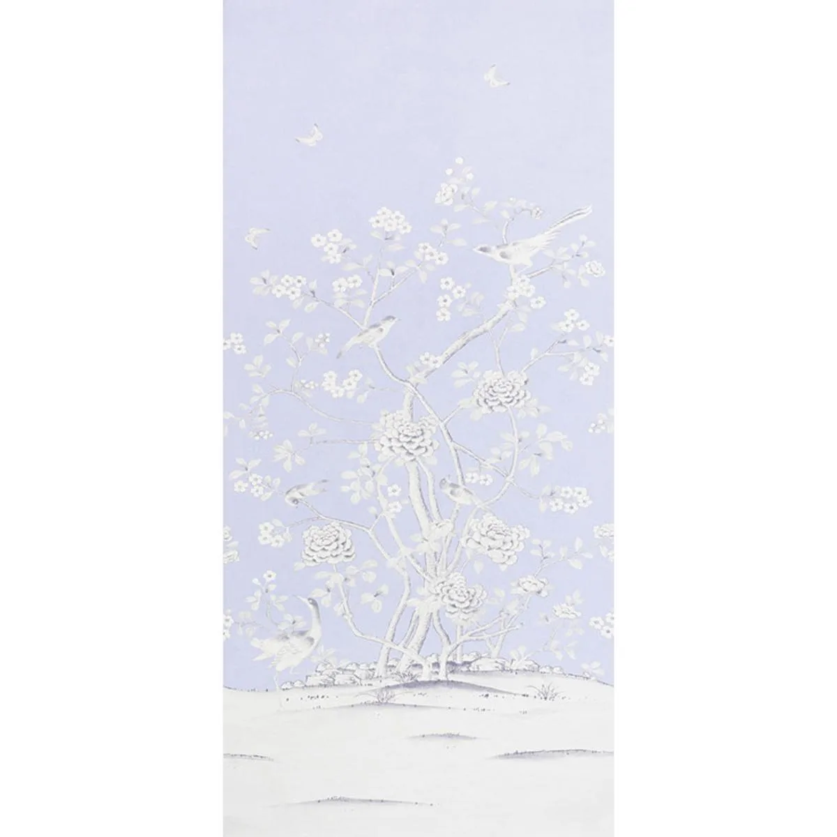 Schumacher 175046 Chinois Palais Lavender fabric swatch