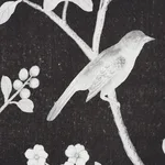 Schumacher 175047 Chinois Palais Noir fabric swatch