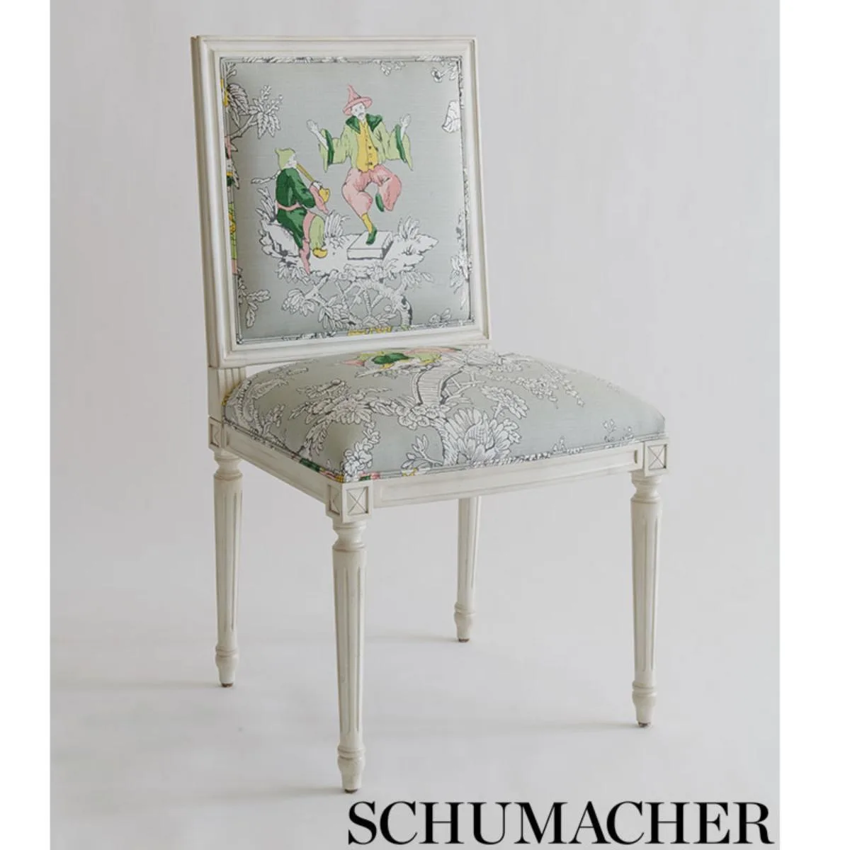 Schumacher 177420 Chinoiserie Moderne Aqua fabric swatch