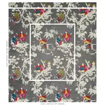 Schumacher 177422 Chinoiserie Moderne Graphite fabric swatch