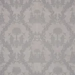 Schumacher 71831 Chinoiserie Royale Platinum fabric swatch