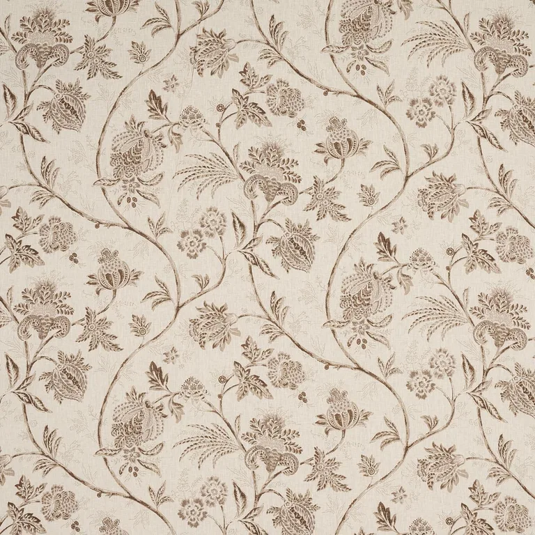 Schumacher 176493 Chinoiserie Vine Neutral fabric swatch