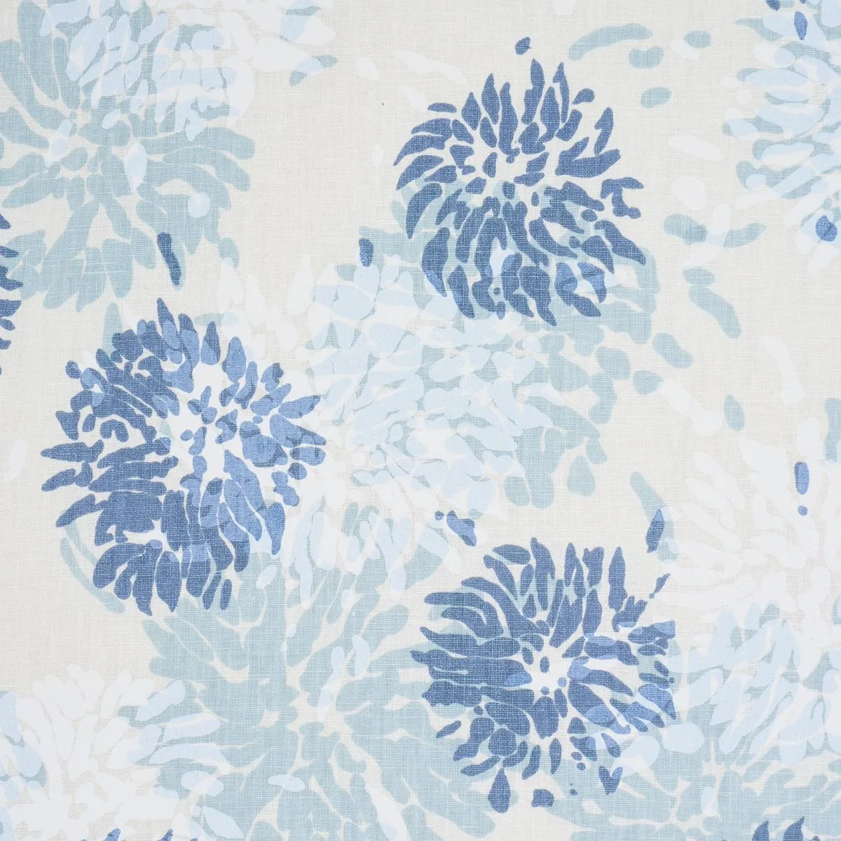 Schumacher TL400013 Chrysanthemum By Tillett Blues fabric swatch