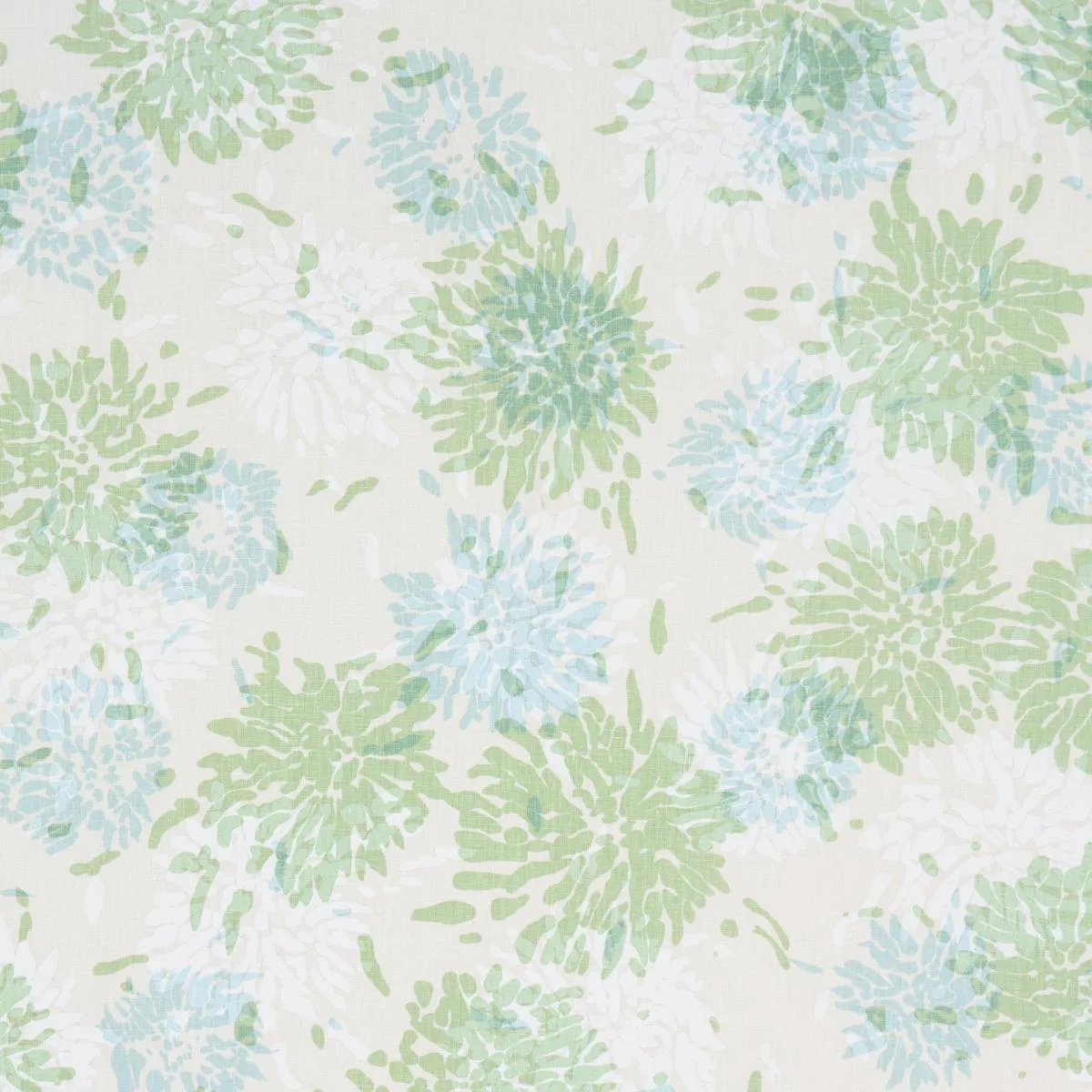 Schumacher TL400012 Chrysanthemum By Tillett Green & Sky fabric swatch