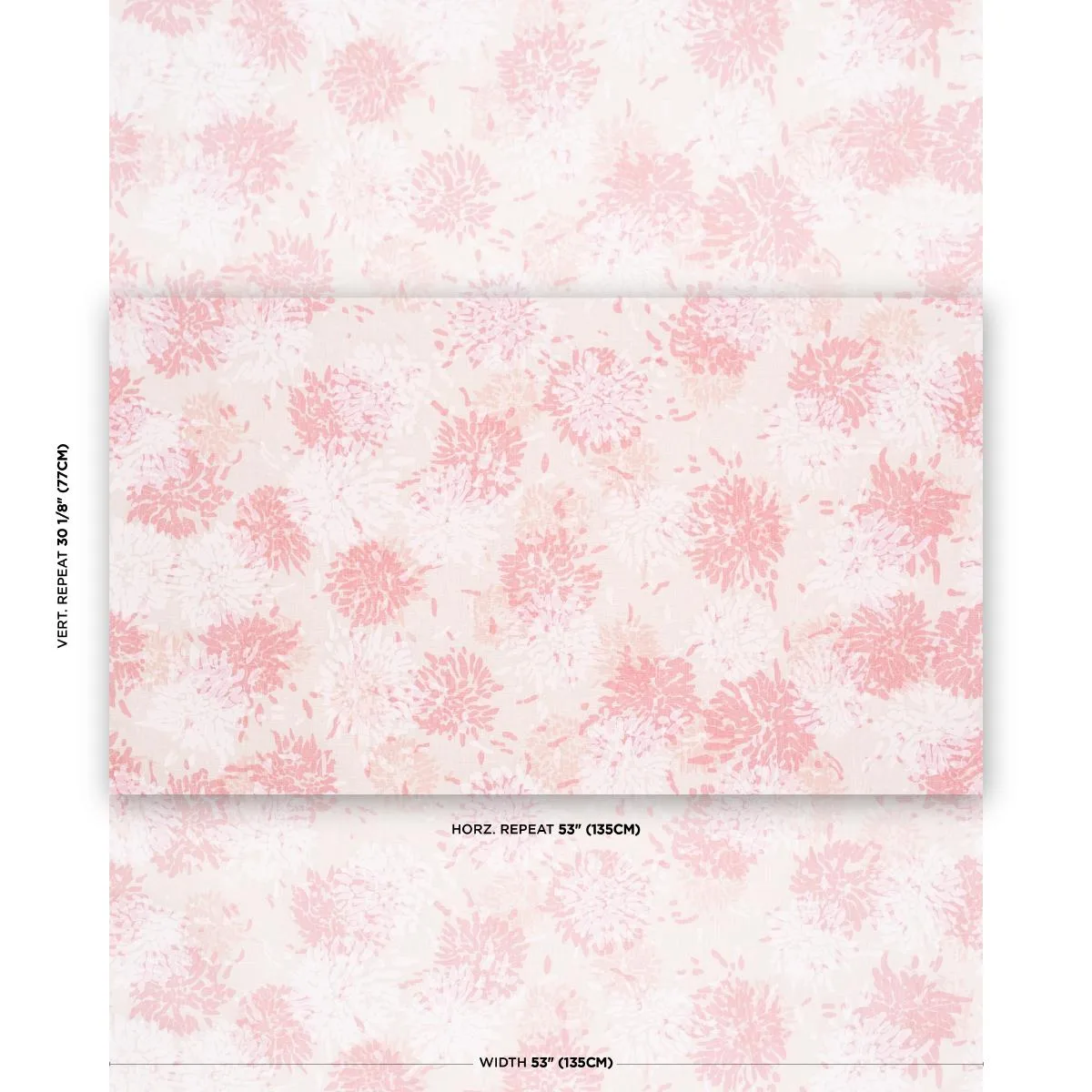 Schumacher TL400010 Chrysanthemum By Tillett Pinky fabric swatch