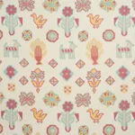 Schumacher 78140 Chuska Warp Print Multi fabric swatch