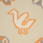 Schumacher 78142 Chuska Warp Print Pink & Orange fabric swatch