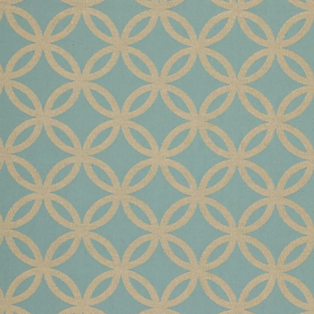 Schumacher 64483 Circle Dance Azure fabric swatch