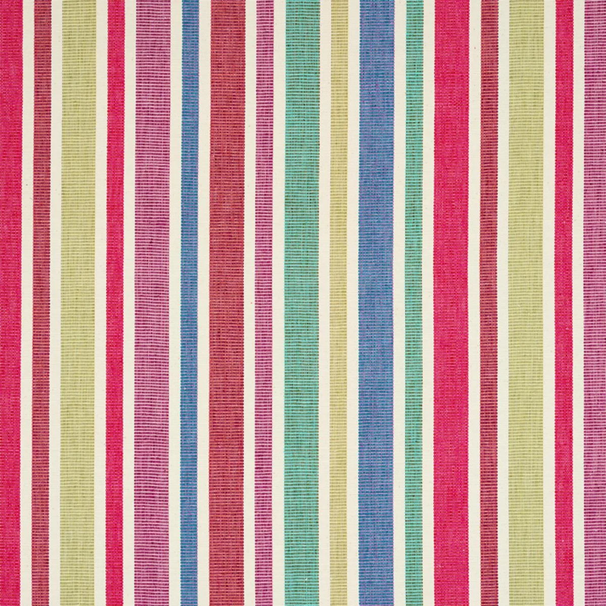 Schumacher 78860 Circo Hand Woven Stripe Carnival fabric swatch