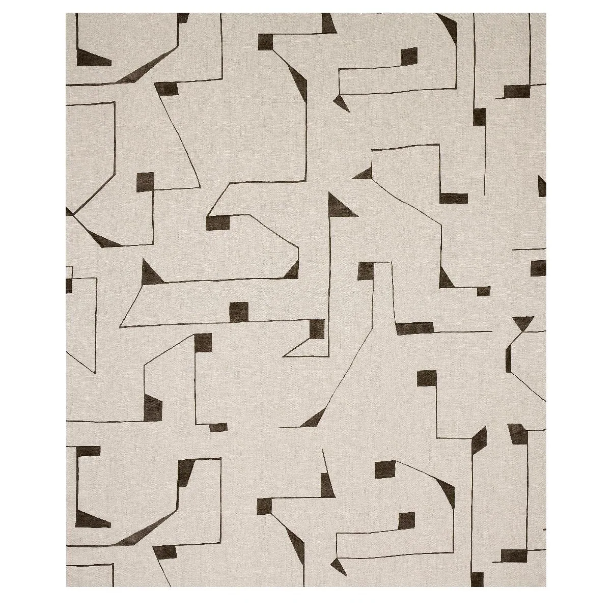 Schumacher 179692 Circuit Carbon fabric swatch