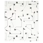 Schumacher 179691 Circuit Grey fabric swatch