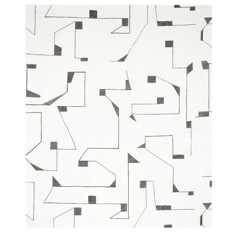 Schumacher 179691 Circuit Grey fabric swatch