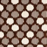 Schumacher 73923 Cirque Velvet Brown fabric swatch