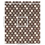Schumacher 73923 Cirque Velvet Brown fabric swatch