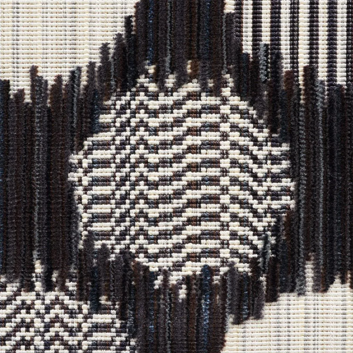 Schumacher 73920 Cirque Velvet Carbon fabric swatch