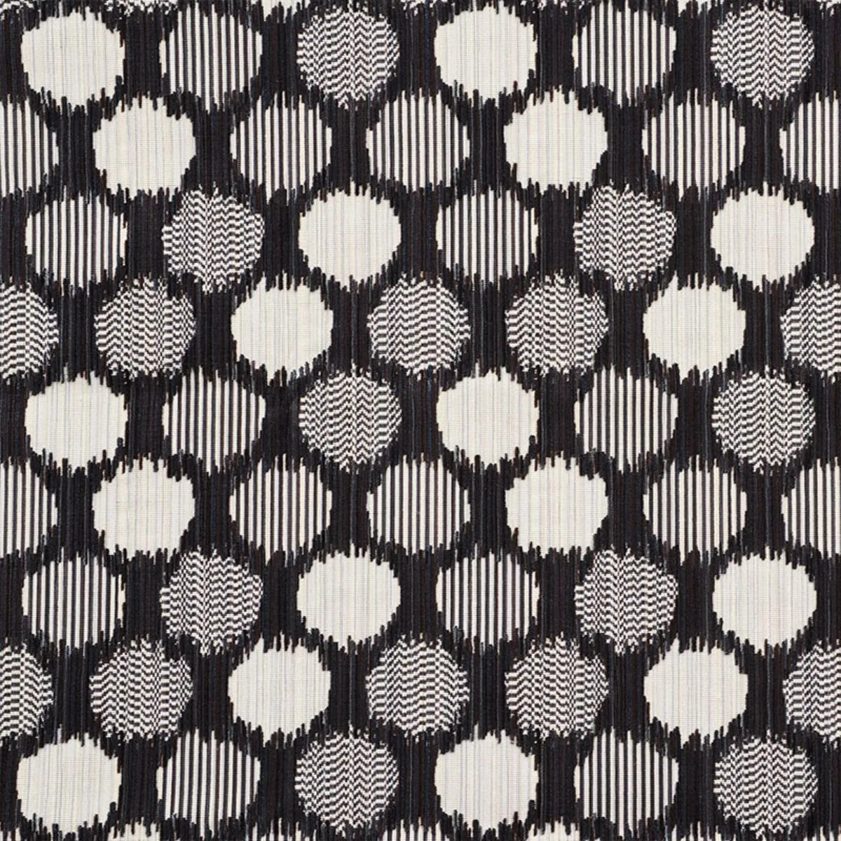 Schumacher 73920 Cirque Velvet Carbon fabric swatch
