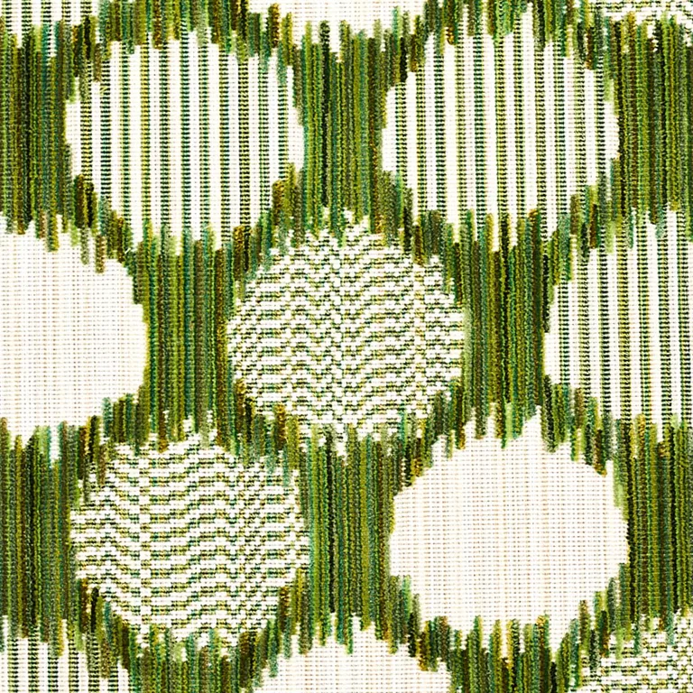 Schumacher 73922 Cirque Velvet Green fabric swatch