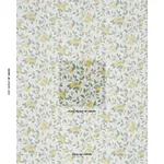 Schumacher 182950 CitronträD Ivory And Leaf fabric swatch