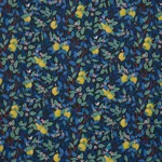 Schumacher 182952 CitronträD Spruce And Blue fabric swatch