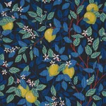 Schumacher 182952 CitronträD Spruce And Blue fabric swatch