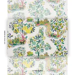 Schumacher 175762 Citrus Garden Lime fabric swatch