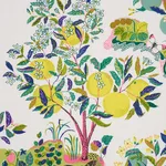 Schumacher 175762 Citrus Garden Lime fabric swatch