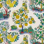 Schumacher 175760 Citrus Garden Primary fabric swatch