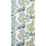 Schumacher 178351 Citrus Garden Sheer Pool fabric swatch