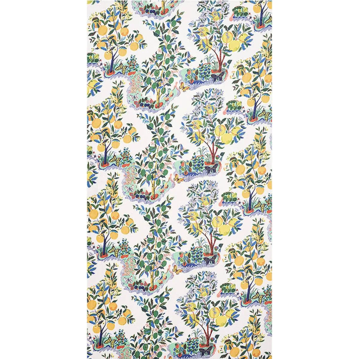 Schumacher 178350 Citrus Garden Sheer Primary fabric swatch