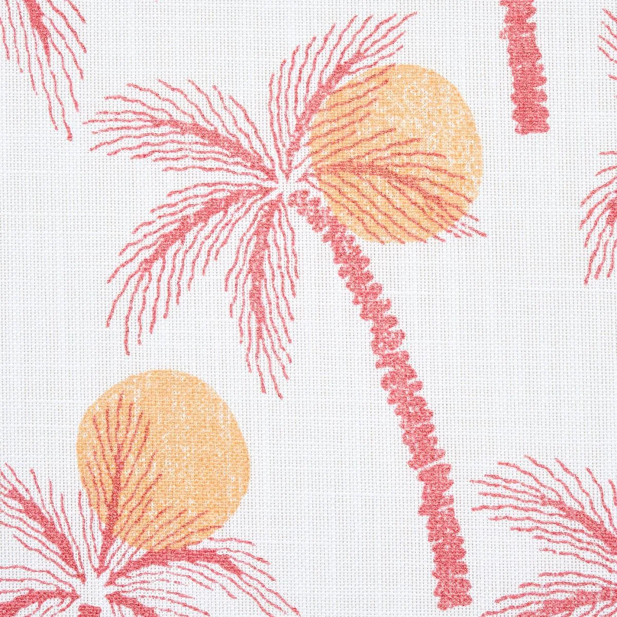 Schumacher 181010 Clarabella Palm Indoor/Outdoor Citrus fabric swatch