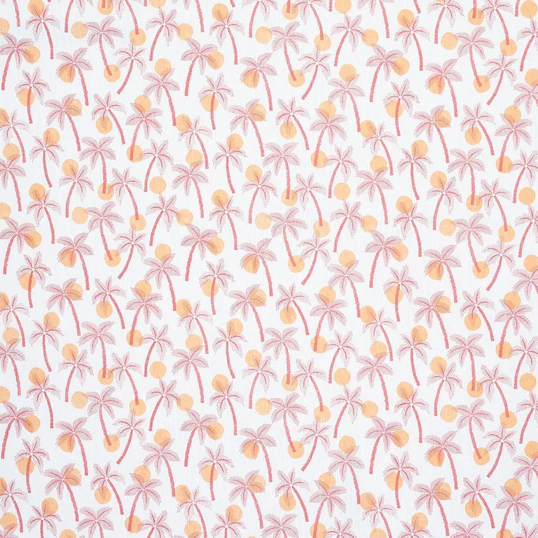 Schumacher 181010 Clarabella Palm Indoor/Outdoor Citrus fabric swatch