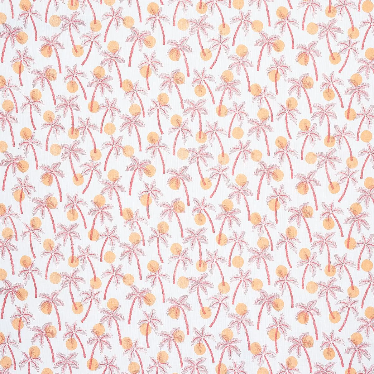 Schumacher 181010 Clarabella Palm Indoor/Outdoor Citrus fabric swatch
