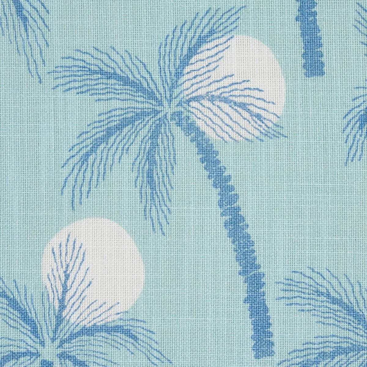 Schumacher 181012 Clarabella Palm Indoor/Outdoor Pool fabric swatch