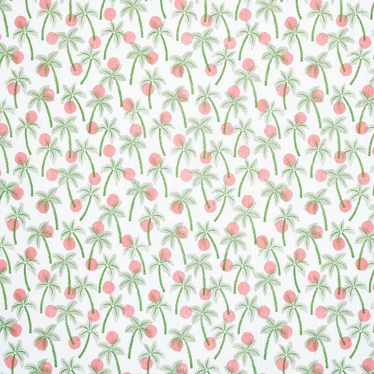 Schumacher 181011 Clarabella Palm Indoor/Outdoor Tropical fabric swatch